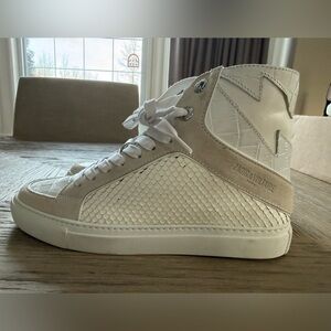 Zadig & Voltaire White High-Top Sneakers